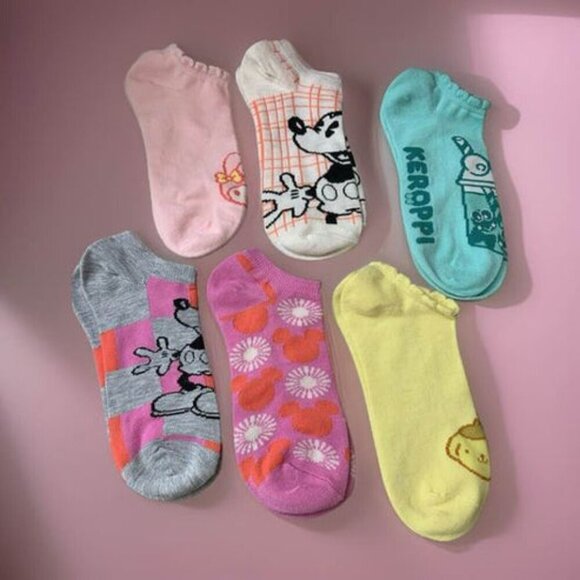 Other - ASSORTED BOOTIE SOCKS SET OF 6